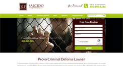 Desktop Screenshot of criminaldefenseprovo.com