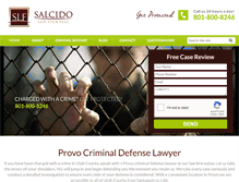 Tablet Screenshot of criminaldefenseprovo.com